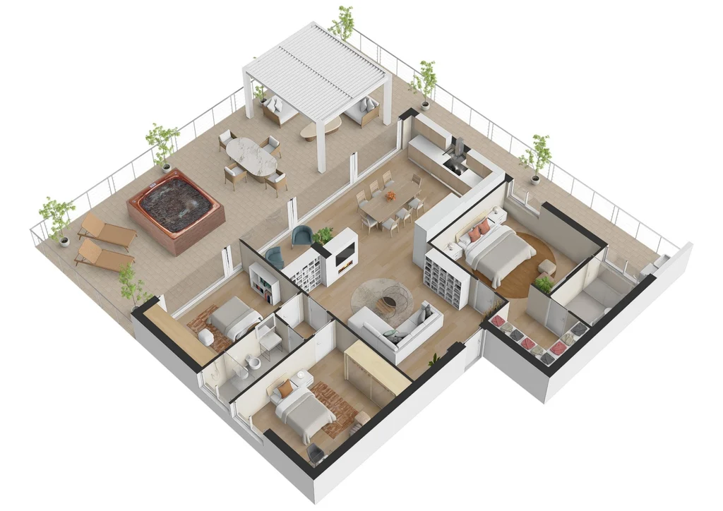 Attico DX 165 m²