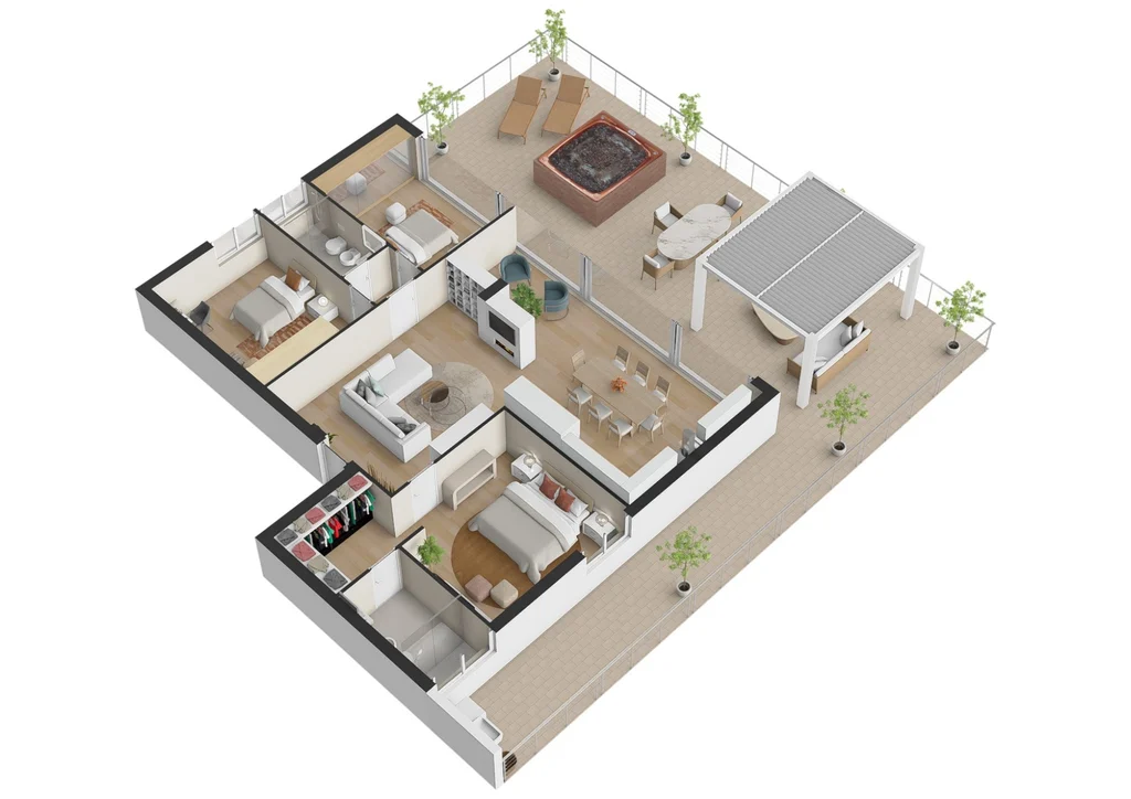 Attico DX 165 m²