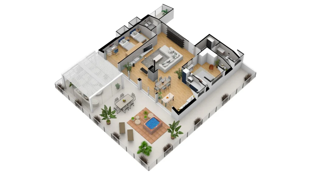 Planimetria — Attico 135mq