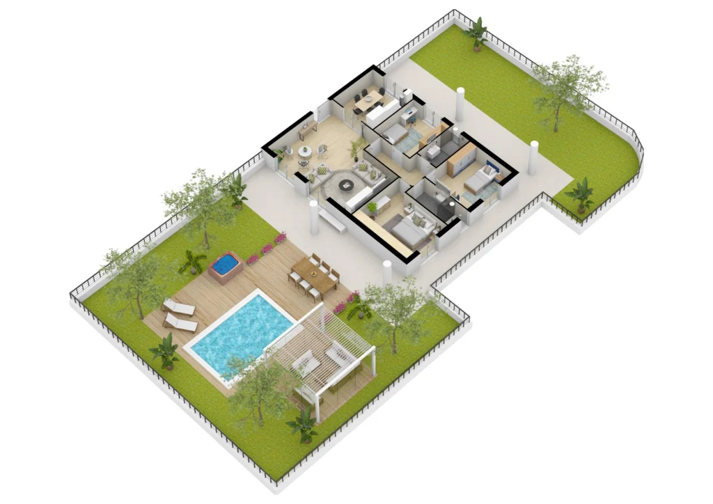 Planimetria — Terra int. 4 mq 110 Manfredi