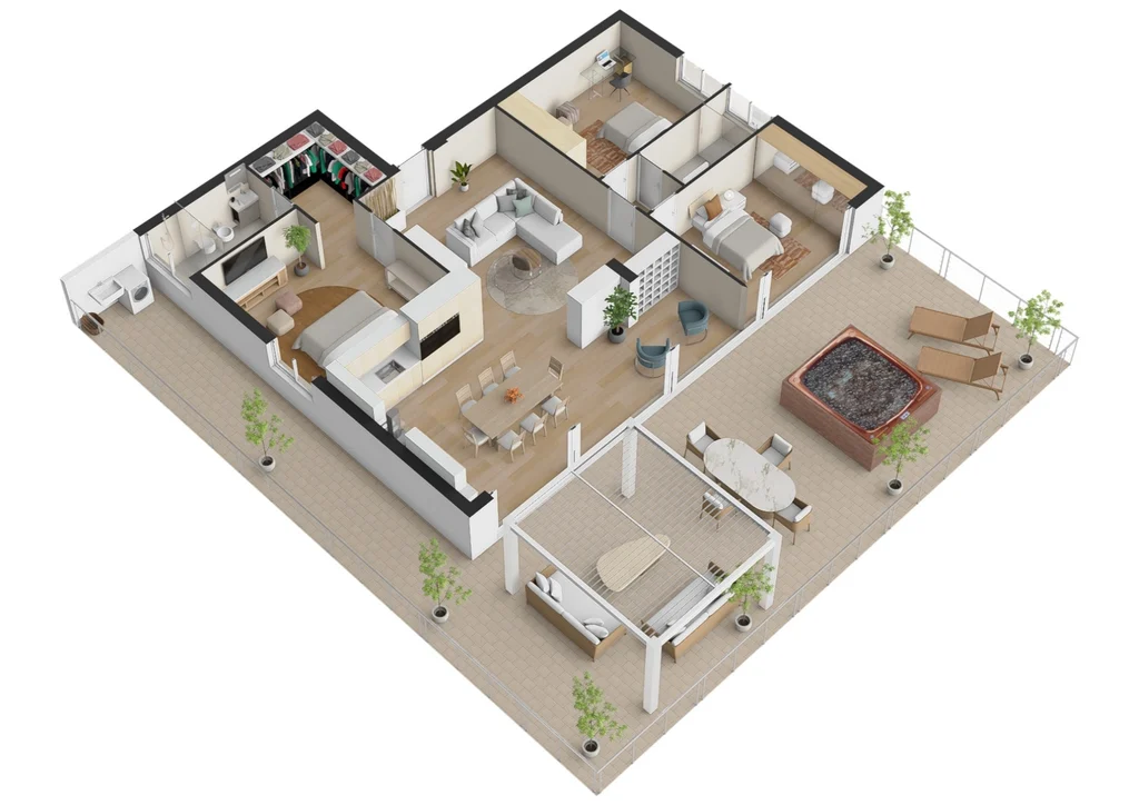 Attico DX 165 m²