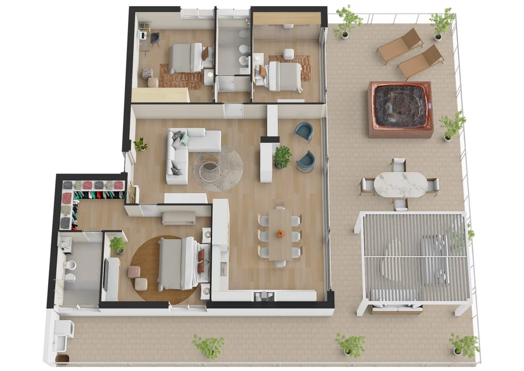 Attico DX 165 m²
