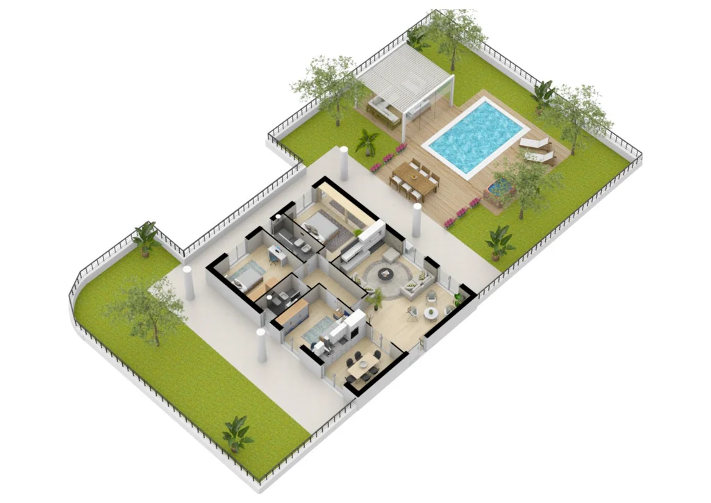 Planimetria — Terra int. 4 mq 110 Manfredi