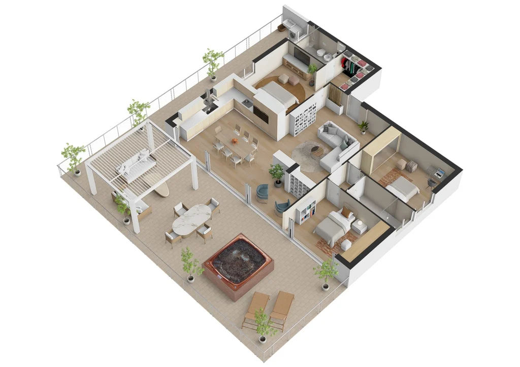 Attico DX 165 m²